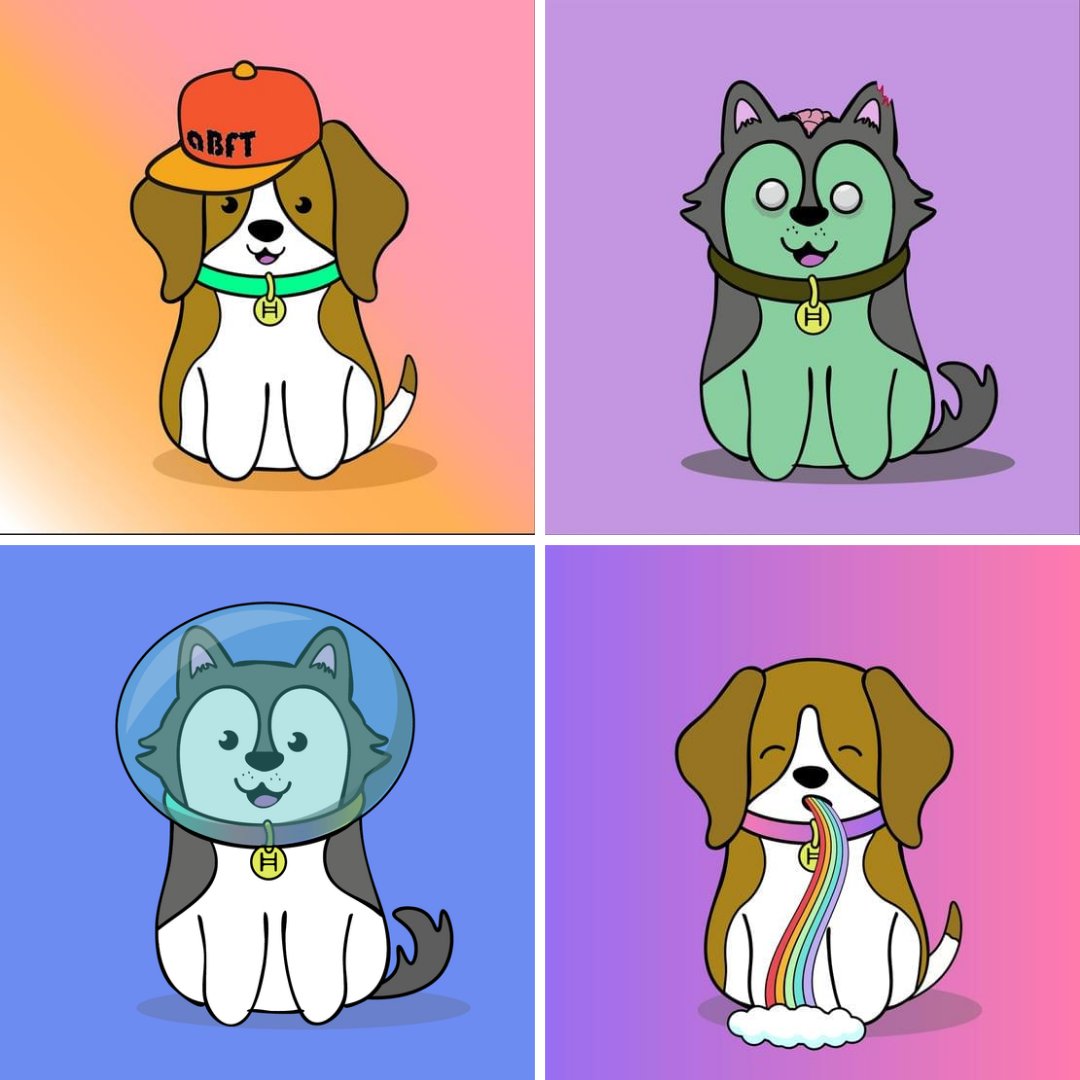 HashPupsNFT's tweet photo. To celebrate the hash pups drop this Sunday, I'm giving away 150 hbar. You just have to:

✅Follow @HashPupsNFT on Twitter
✅Join hash pups discord &amp; say hi with a puppy gif (link in bio)
✅Retweet this! 

Optional: tag a friend below for an extra entry 

Good luck everyone! https://t.co/khZuSBzYYQ