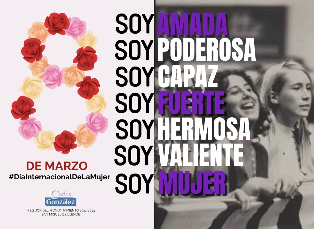 CarlosGlezGto's tweet photo. Reconozco este #8M2022, a cada #Mujer que lucha por sus derechos, por la igualdad de oportunidades, por su libertad, por los suyos, por su vida. A la que se esfuerza, a la que se compromete, a la audaz, a la que fabrica sueños todos los días y con valentía los hace realidad.💜 https://t.co/iGDqGPBMqG
