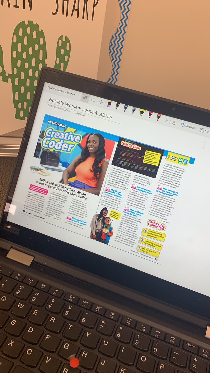 TechTrish's tweet photo. Highlighting some techies like Sasha Alston @Stemettes in Science class today. #InternationalWomensDay #WomenInSTEM #157cMarch #computerscience #coding #codingforkids #codingforgirls https://t.co/WYxIkdfGx2