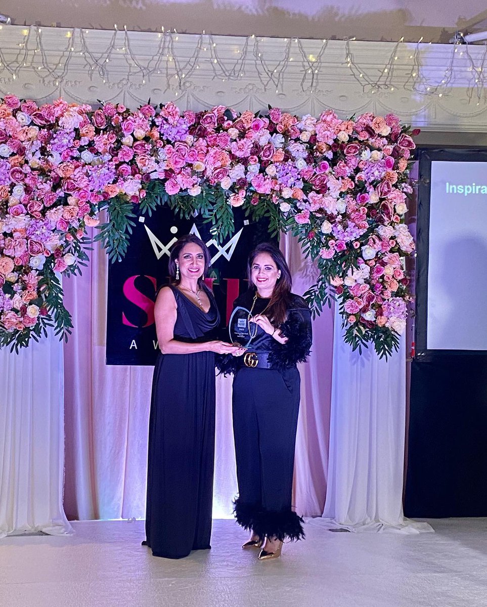 On #IWD2022 I have surprisingly won the inspirational role model award at this years She Awards - during my acceptance speech I said i want to dedicate my award to all inspirational women in #Ukraine &amp; other women suffering around the globe 🌎 #StrongerTogether #IWD