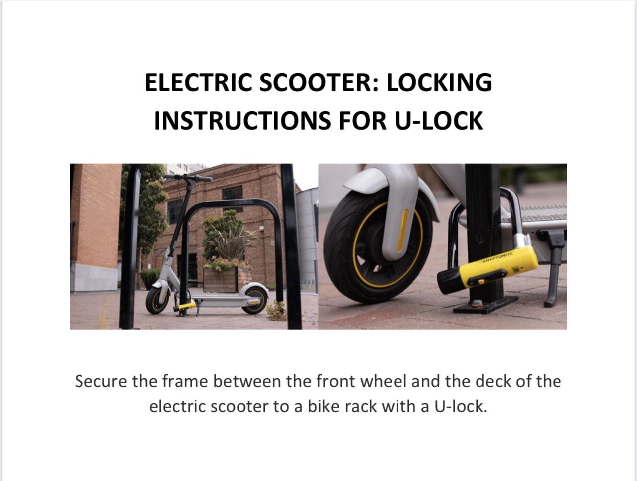 How to Lock a Scooter to Bike Rack: Secure & Safe Steps