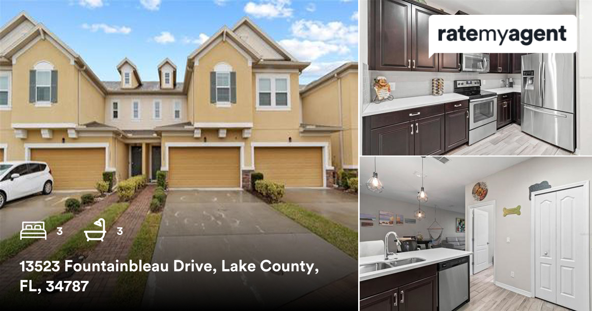LauraMarieEV's tweet photo. 3 🛏 3 🛀  
📍 13523 Fountainbleau Drive, Lake County, FL, 34787

My latest sale on #ratemyagent
https://t.co/YIIM3Nlu4D https://t.co/yIl1h3xqxR