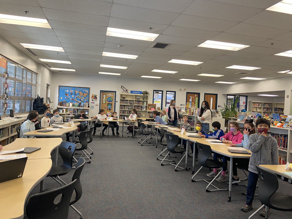 BeckyDufern's tweet photo. It’s our Renewable Energy Debate today with @LimsLearners 4th graders in the @olivelmc !!!  Congratulations to our winning team-Geothermal!!! https://t.co/TMpQmP6jOt
