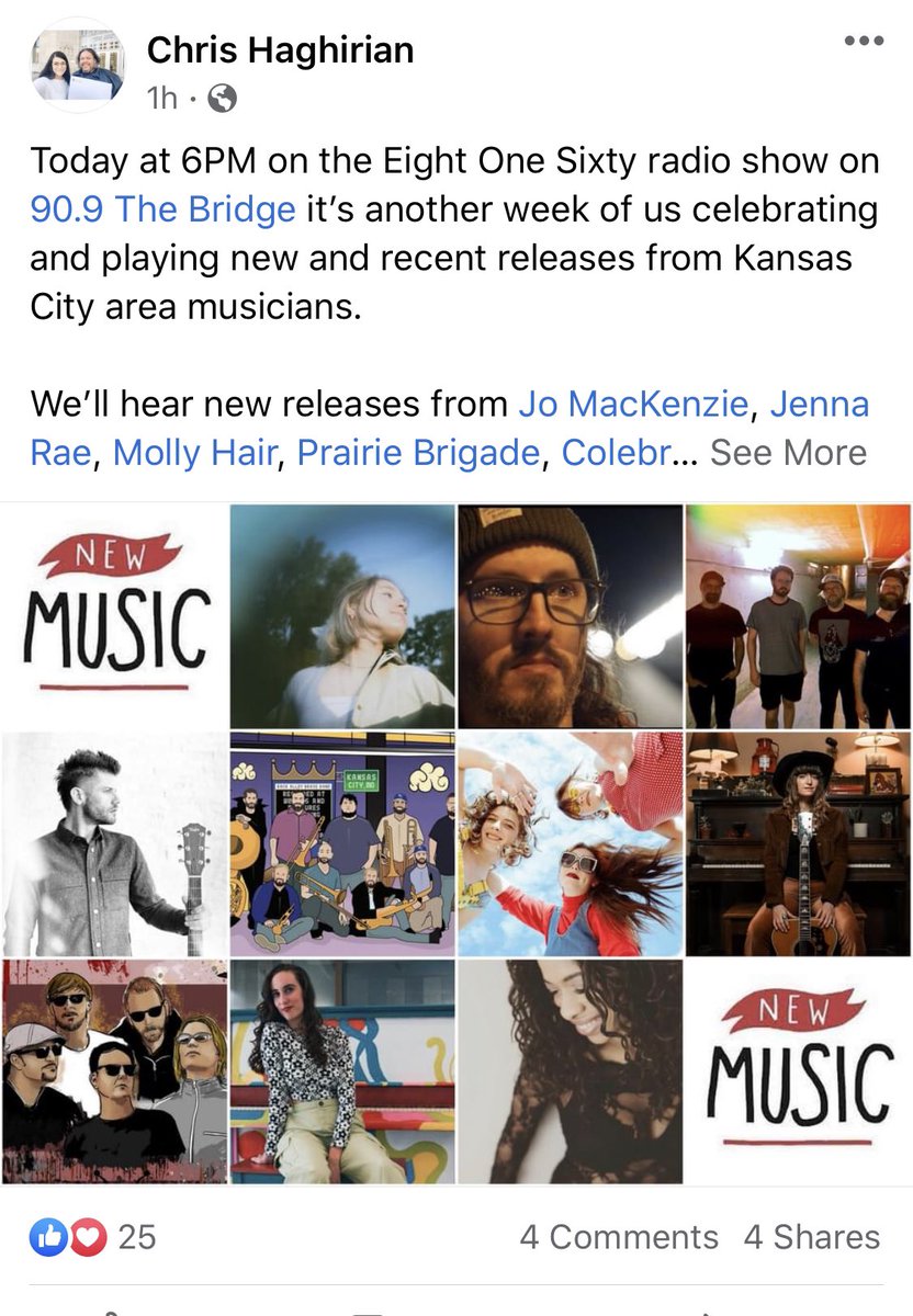 PrairieBrigade's tweet photo. Tune into Chris Haghirian’s show, Eight One Sixty at 6pm to hear our new single, Is This How The World Ends? on @909thebridge The radio station that enriches the livelihood of independent musicians;) https://t.co/1y3IMbmnii