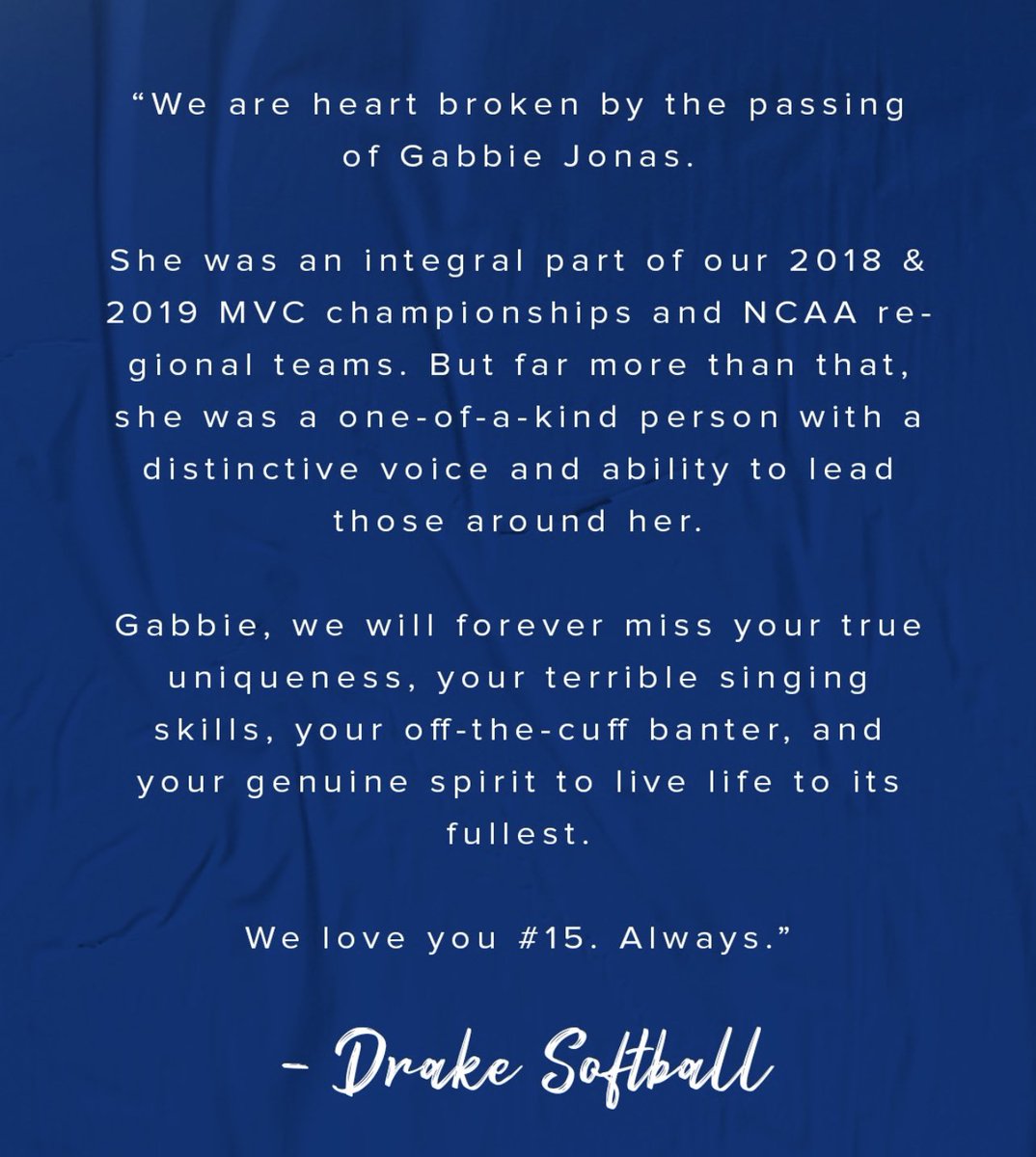 Drake Softball tweet media