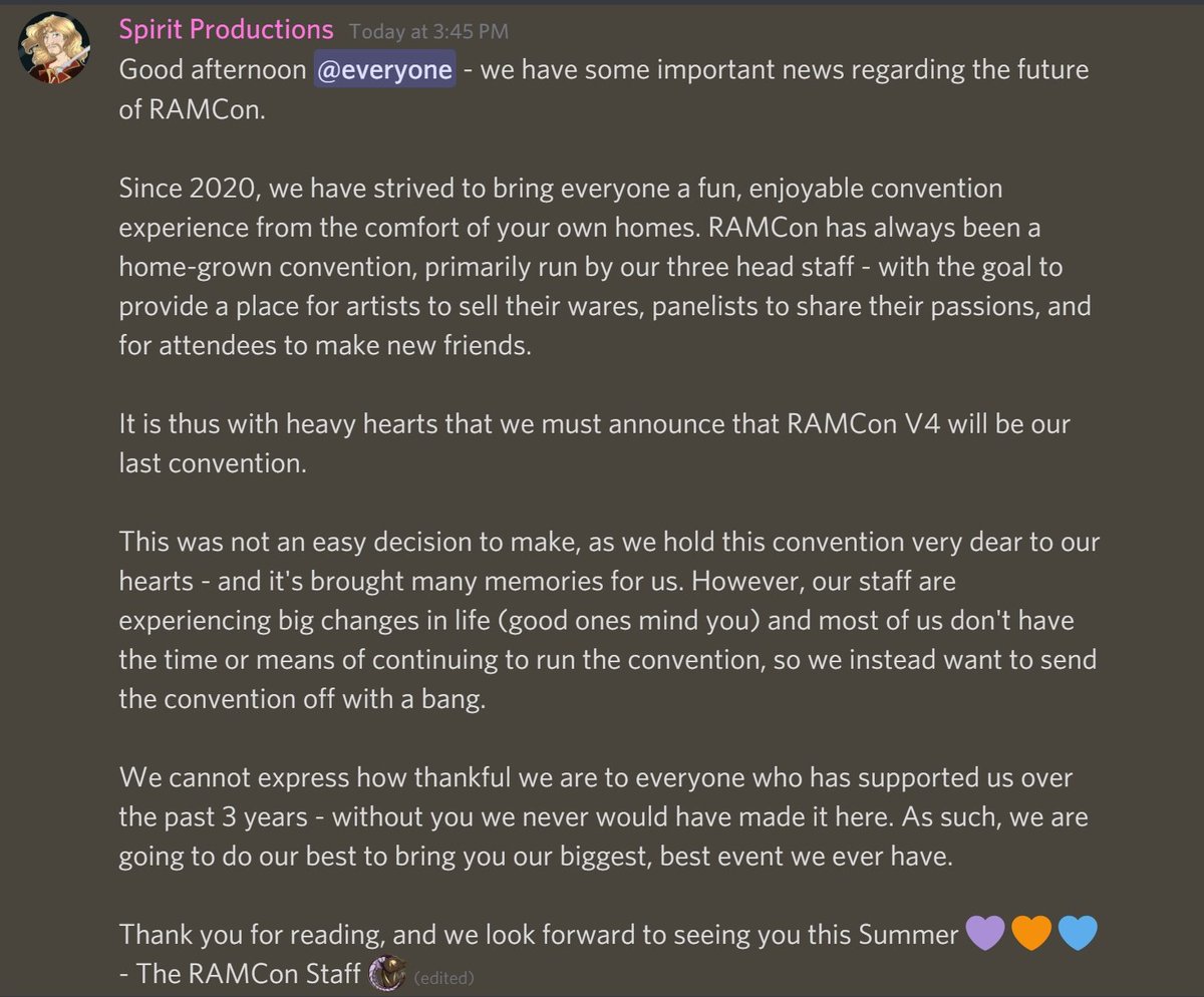 TheRAMCon's tweet photo. Further Info Here: https://t.co/UcPkw2l9JU