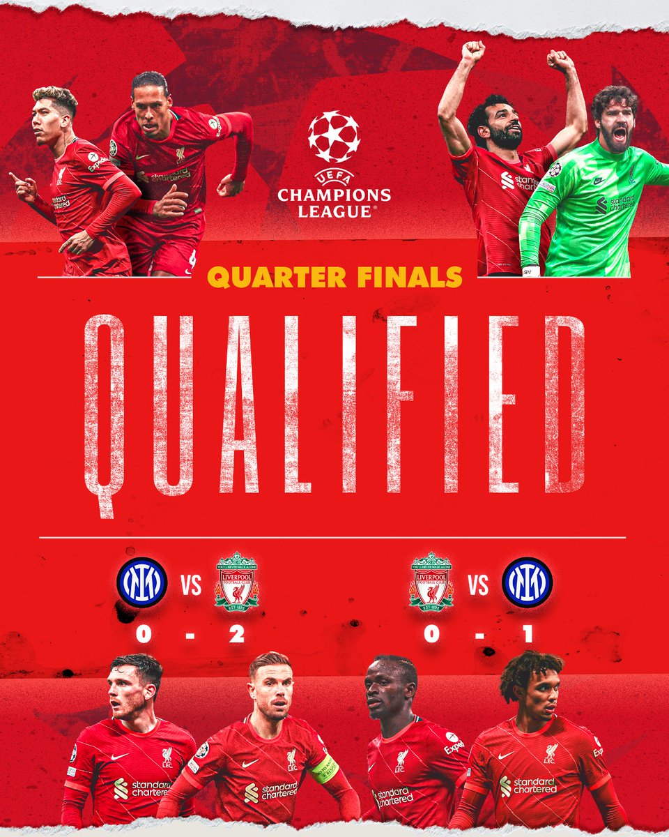 ItsBohes's tweet photo. Not The Result We Wanted At Anfield Tonight, But Our #UCL Journey Continues! ๐ด
@LFC's year-long unbeaten home run is ended but we are into the Quarter-Finals of the @ChampionsLeague.
#WeKeepMovingForward #WeAreLiverpool #YNWA โค๏ธ https://t.co/IVJzZ7ngmG