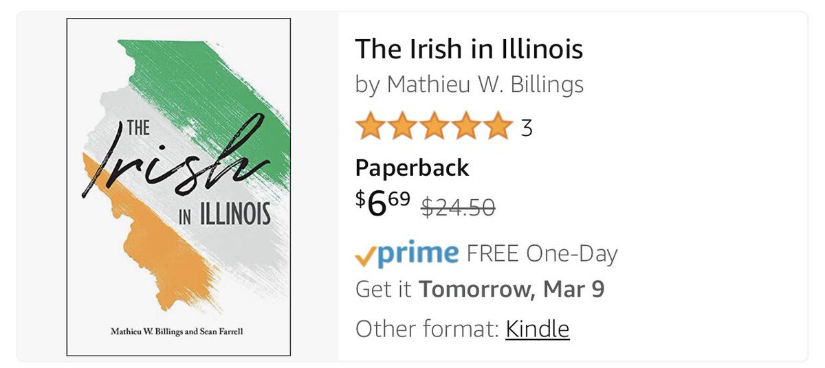 siupress's tweet photo. Looking to get St. Patrick’s Day ready? Amazon is running a special on The Irish in Illinois! Grab your copy while they have them and learn all about the history of the Irish in Illinois. #stpatricksday2022 #saintpatricksday #Irish #chicagostpatricksday #stpatricksdaychicago https://t.co/yHfMbv8VVS
