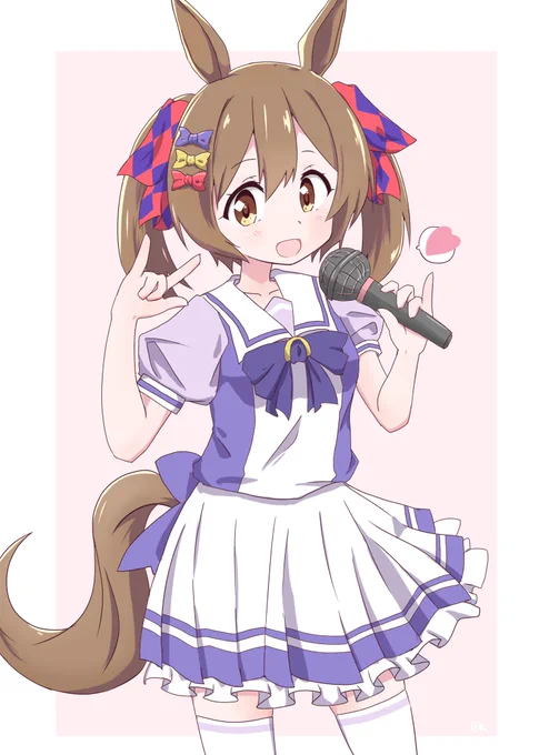 ファル子☺🎤

砂のハヤブサ🐦って二つ名超カッコ良い…
ヒヒーン🐴

#ウマ娘 