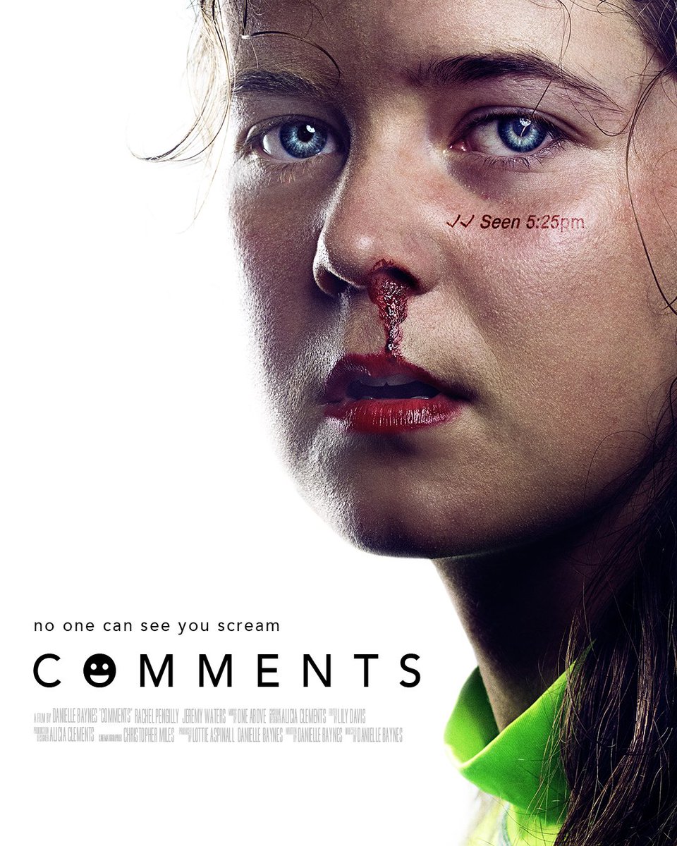 COMMENTS FILM OUT MARCH 18 in support of the National Day of Action Against Bullying and Violence
commentsfilm.com
#antibullying #bullyingnoway #cyberbullying #FilmTwitter #Ausfilm