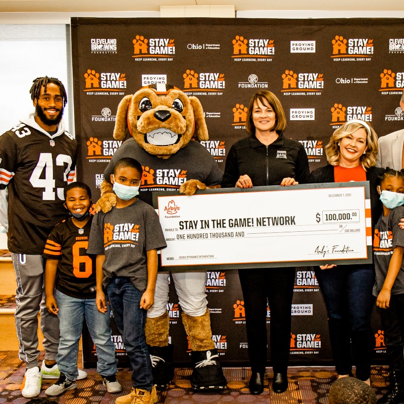 Browns's tweet photo. Happy #InternationalWomensDay to the incredible women that help make it all possible!