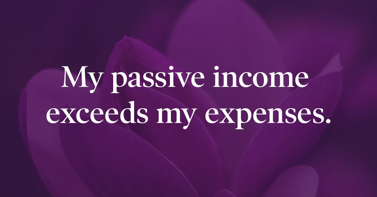 PenelopeJane360's tweet photo. Today’s Prosperity Declaration… “My passive income exceeds my expenses.”  <3  I encourage you to take a moment now to place your hand over your heart, and say this out loud 3 times. https://t.co/qXjU2Qawss