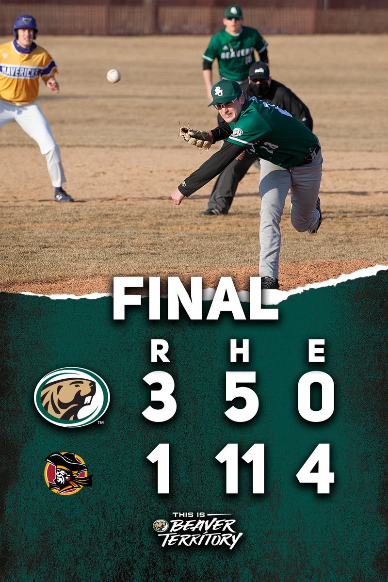 BSUBeaversBase's tweet photo. Back-to-back DUBS

#BeaverTerritory - 3
Park-Gilbert - 1

Davis/Moritz/Simon: RBI

#NSICBase https://t.co/YMe9T02qAG