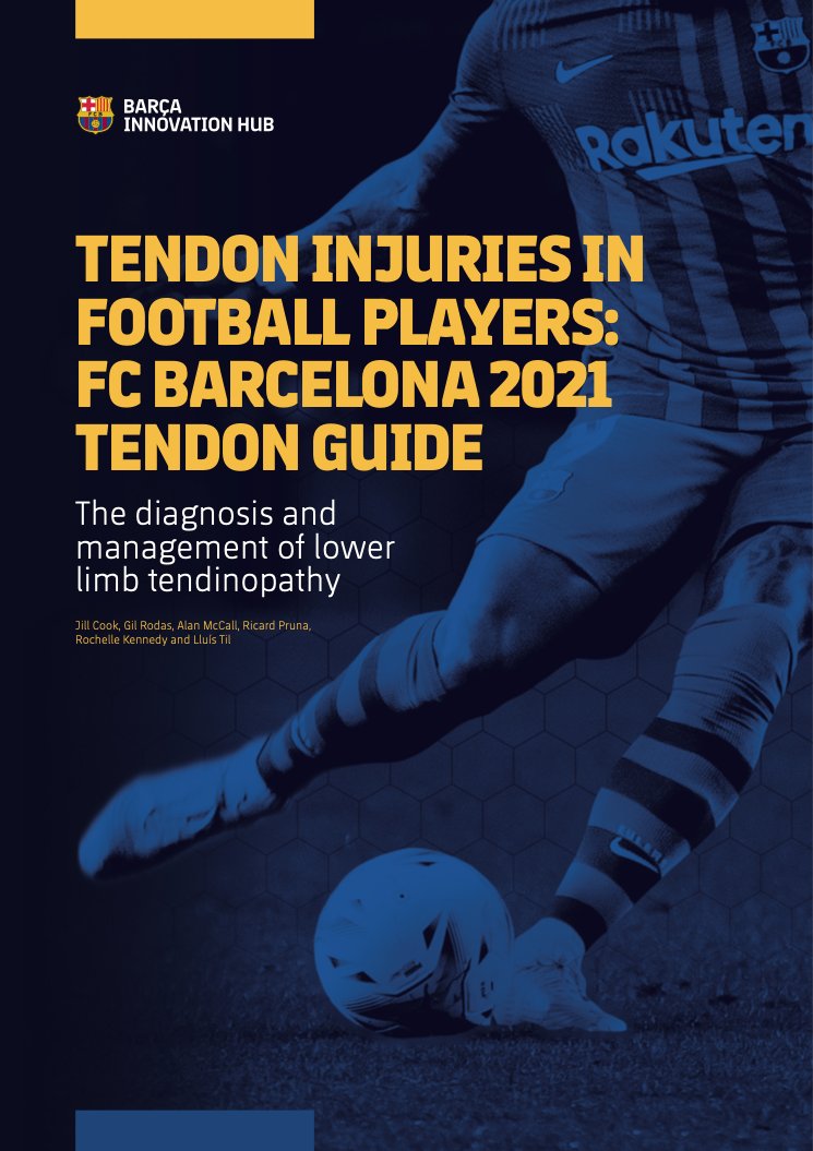 La Trobe SEMRC (@latrobesem) on Twitter photo Tendon talk: <a href="/FCBarcelona/">FC Barcelona</a> & <a href="/BarcaInnoHub/">Barça Innovation Hub</a> have just released the 2021 Tendon Guide ⚽
Learn from <a href="/ProfJillCook/">Jill Cook</a>, <a href="/tendonpain/">Ebonie Rio</a>, <a href="/SIDocking/">Sean Docking</a>, <a href="/DrTaniaPizzari/">Tania Pizzari</a>, <a href="/AndreaBMosler/">Andrea Mosler</a> & @c2bonello
Download your FREE digital copy today!
ow.ly/TOsa50IetUZ Tendon talk: <a href="/FCBarcelona/">FC Barcelona</a> & <a href="/BarcaInnoHub/">Barça Innovation Hub</a> have just released the 2021 Tendon Guide ⚽
Learn from <a href="/ProfJillCook/">Jill Cook</a>, <a href="/tendonpain/">Ebonie Rio</a>, <a href="/SIDocking/">Sean Docking</a>, <a href="/DrTaniaPizzari/">Tania Pizzari</a>, <a href="/AndreaBMosler/">Andrea Mosler</a> & @c2bonello
Download your FREE digital copy today!
ow.ly/TOsa50IetUZ
