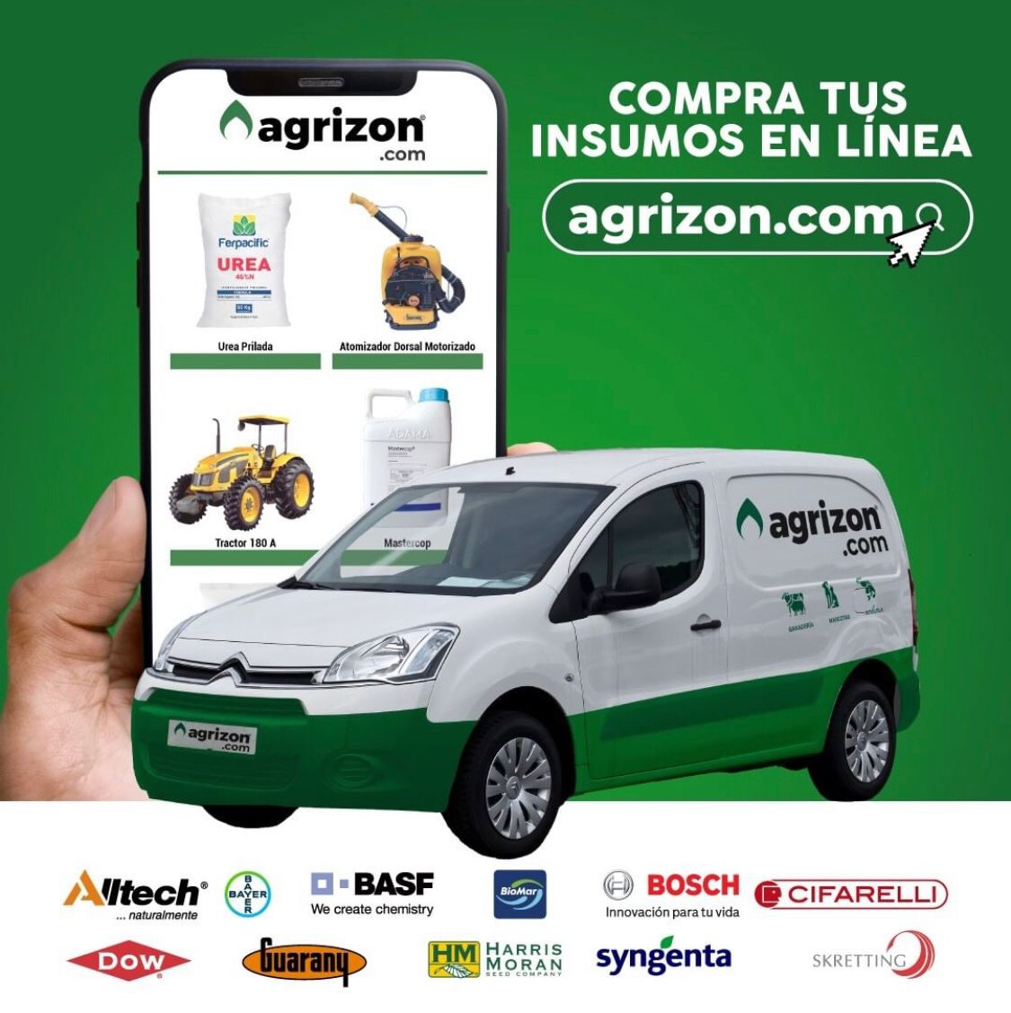 agrizonAg's tweet photo. Sigue produciendo y encuentra tus insumos en línea con los mejores costos. Facilitamos la manera de comprar del agro, agilizando tus tiempos en campo. Recíbelo en la puerta de tu hacienda, con pocos clics
#agrizon #Marketplace #agricultura https://t.co/KEzqynsz59