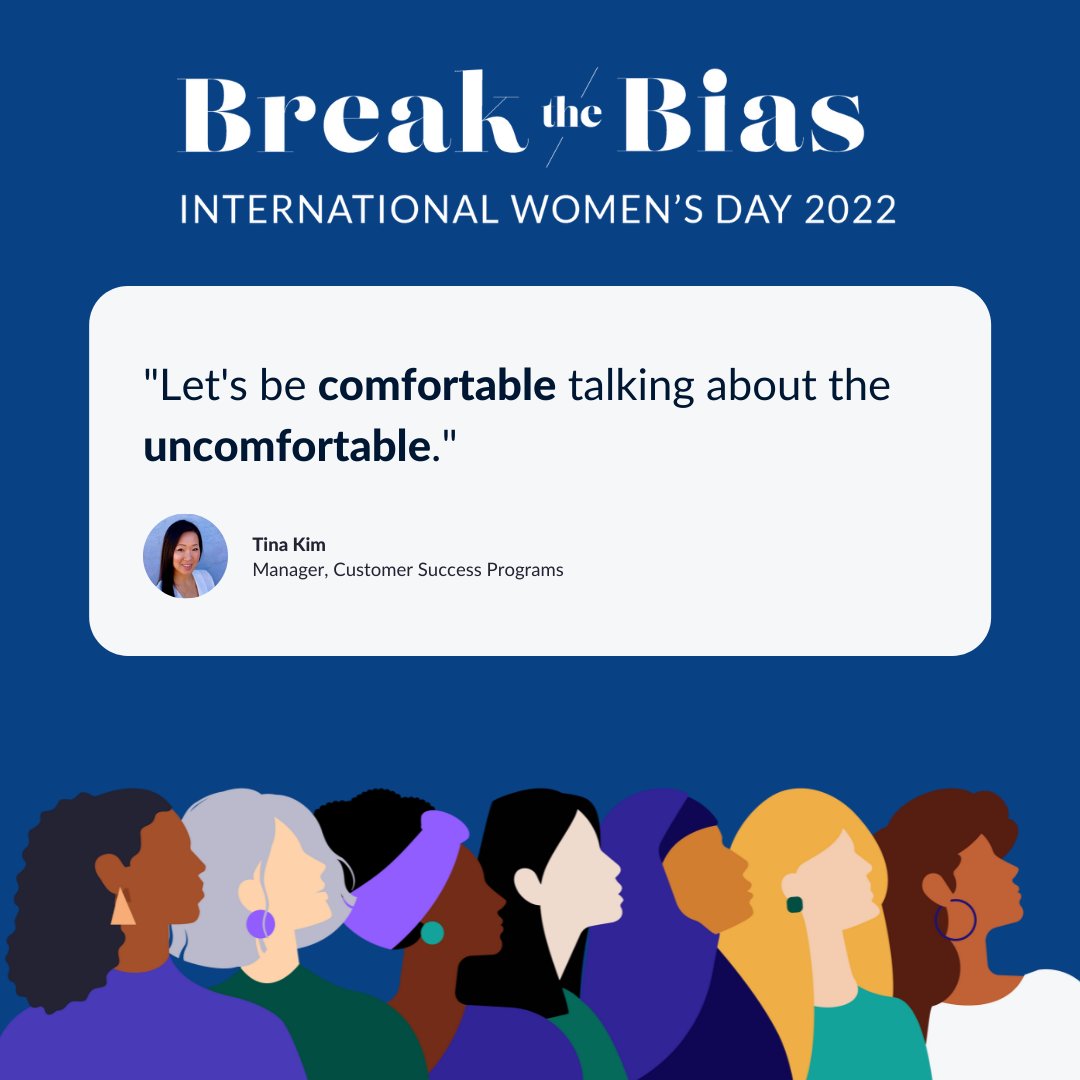 Zoom's tweet photo. "Let's be comfortable talking about the uncomfortable." #IWD https://t.co/AJYjnUIXxz