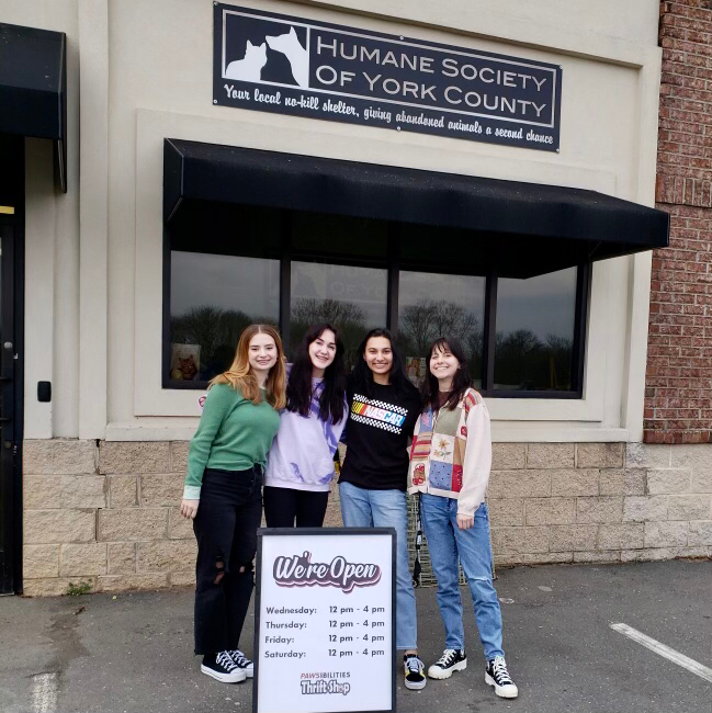 CRHS_DAAD's tweet photo. Bryana H. & Giada E. created a sign for our friends at the Humane Society of York County in Digital Art & Design, we think it’s pretty purrrfect 🐶 A few DAAD students dropped it off today 🦮🐈
#bethewhy #giveback #studentdesigns #adobeillustrator #fmsd https://t.co/SU3IY31XPW