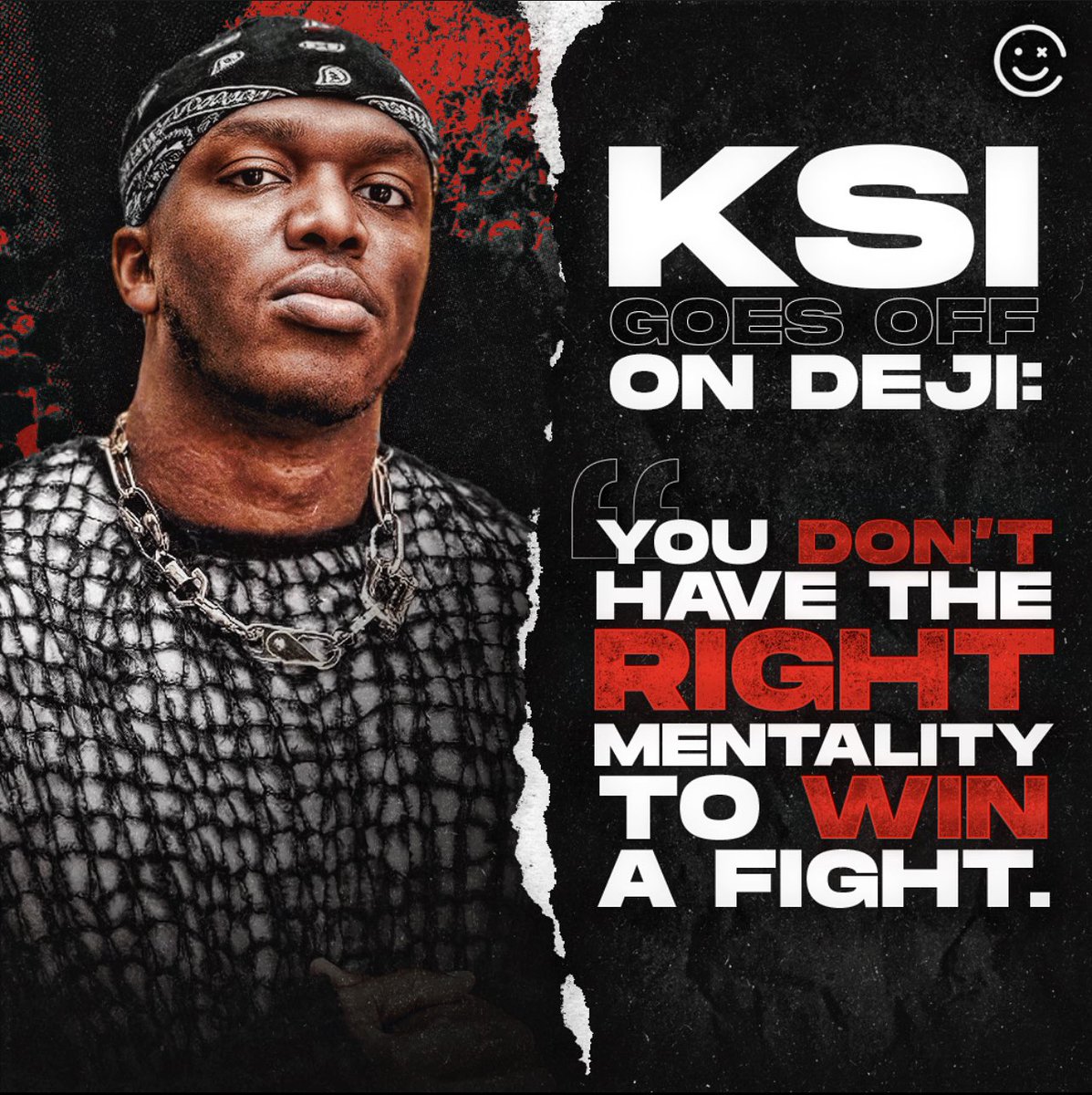 HappyPunch's tweet photo. KSI also reveals that he urged Deji to pull out of the fight with Alex Wassabi 😳 https://t.co/KbXp15iAz1