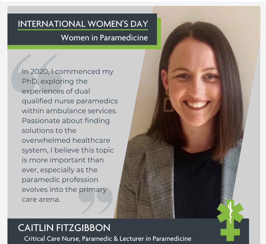 Caitlin Fitzgibbon (@caitlin_fitz_) on Twitter photo Thrilled to be part of the <a href="/ParamedicsUK/">College of Paramedics</a> takeover for #IWD2022 which showcases some of the brilliant things women are doing in #paramedicine. Have a read here:
linktr.ee/ParamedicsUK
#BreakTheBias Thrilled to be part of the <a href="/ParamedicsUK/">College of Paramedics</a> takeover for #IWD2022 which showcases some of the brilliant things women are doing in #paramedicine. Have a read here:
linktr.ee/ParamedicsUK
#BreakTheBias