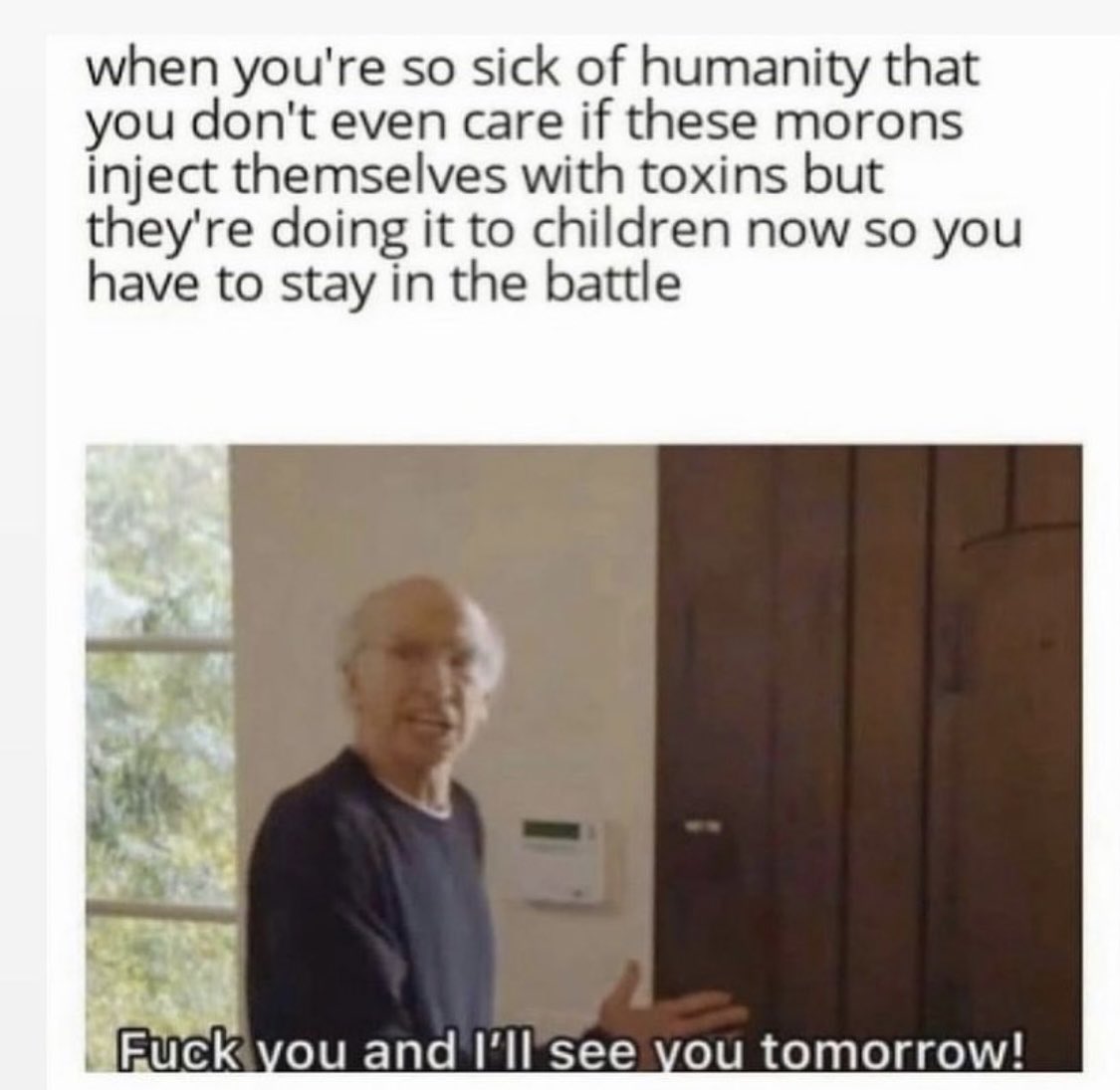 deepsearch9's tweet photo. What we are doing to our youth is disgusting on all levels. Unmask the children and leave their healthy bodies alone. Fuck all of you that deserve it. 🤬 #SaveTheChildren #9Pages https://t.co/OJR3RPGnWf