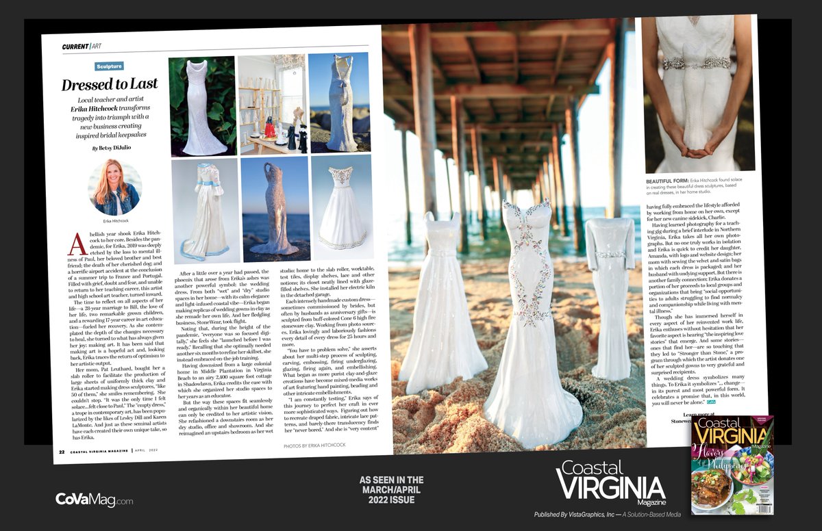 StoneWear Ceramics by Erika Hitchcock (@stonewearc) on Twitter photo So excited to be featured in <a href="/coastalvamag/">Coastal Virginia Mag</a> ! Thank you!! #coastalvirginiamagazine #weddings #giftsforher So excited to be featured in <a href="/coastalvamag/">Coastal Virginia Mag</a> ! Thank you!! #coastalvirginiamagazine #weddings #giftsforher