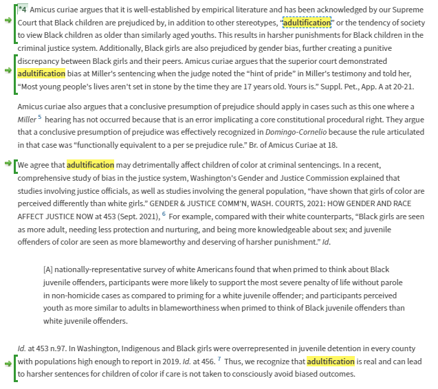 KorematsuCtr's tweet photo. BREAKING: Washington appellate court finds that adultification bias can lead to children of color being punished more harshly.

Slip op: https://t.co/Md8vXwnSil https://t.co/WqnOpn7WN8