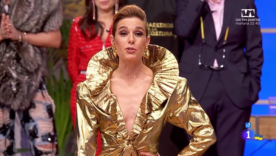 María José Cantudo esta noche presente en 
#MaestrosDeLaCostura