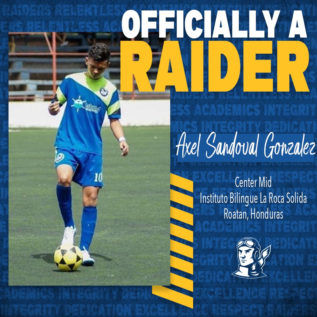 rscraiders's tweet photo. 𝒮𝒾𝑔𝓃𝑒𝒹🖋

Welcome 𝗔𝘅𝗲𝗹 𝗦𝗮𝗻𝗱𝗼𝘃𝗮𝗹 𝗚𝗼𝗻𝘇𝗮𝗹𝗲𝘇 to the @RSC_MSoccer. Axel comes to Rose State as a center mid from Honduras. He will be joining the team this coming fall.⚽

#iamaRAIDER | #RAIDERstandard https://t.co/nvv4W4mjrj