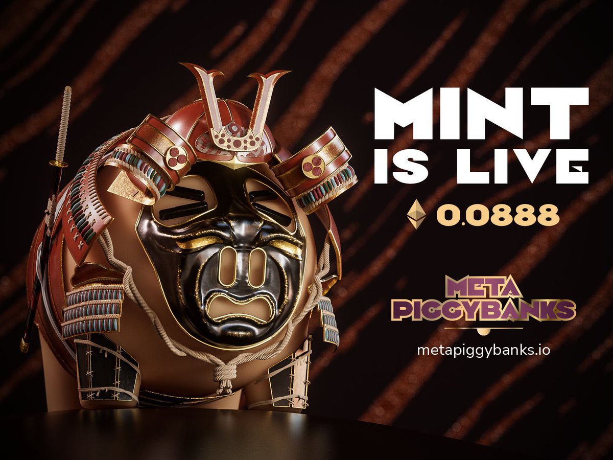 DjPrestigeUk's tweet photo. 🚨NFT DROP - MINT IS LIVE NOW🚨

🌎https://t.co/5r4SJwsYOd

Only 888 Genesis #MetaPiggyBanks
Mint one now and thank yourself tomorrow,

🎨 Amazing ART!
🔥 1st piggy bank system

#NFT #NFTMint #NFTCommunity
DYOR NFA https://t.co/SEzSDr2Xje