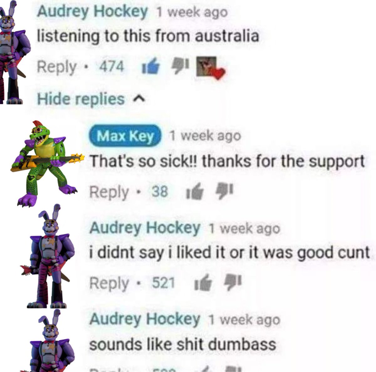 fnaf as posts HIATUS tweet media