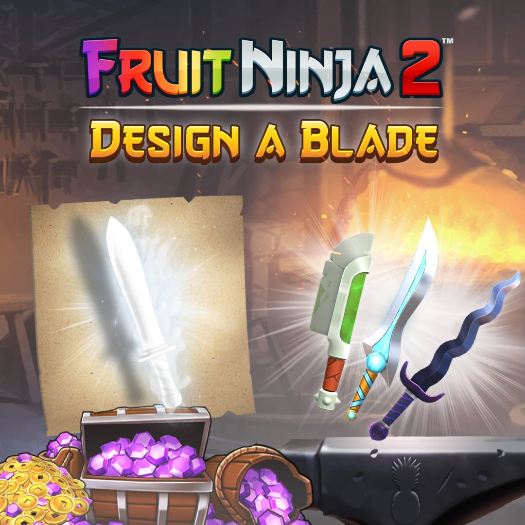 Halfbrick on X: 🎨 Want your blade in Fruit Ninja 2? 🔪⁠ Time to get  drawing! Enter the Design A Blade event here: ⁠   Earn some Gems and coins. Have your