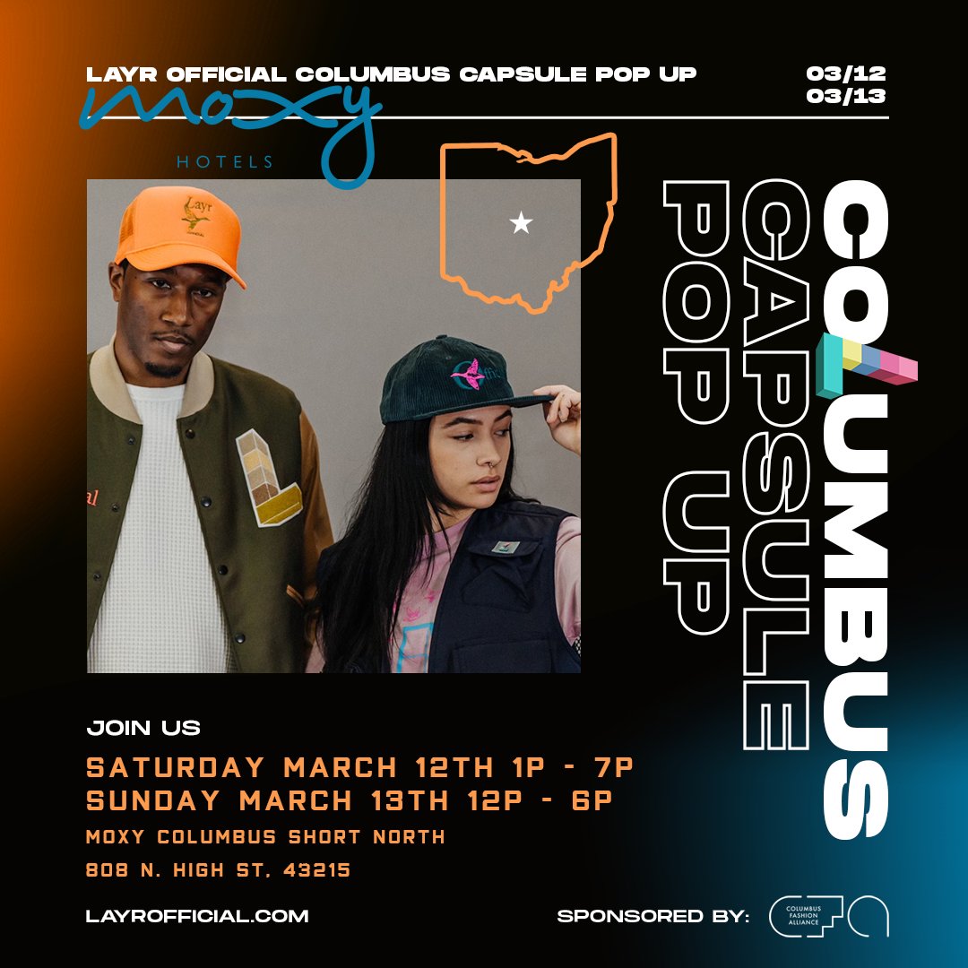 Come check us out @moxyshortnorth this weekend for the 
✨Layr Official Columbus Capsule Pop Up ✨
See you there!