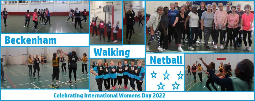 netball_walking's tweet photo. Celebrating International Women's Day with our ladies from Beckenham Walking Netball. 7 of our ladies took part in a Friendly Tournament on Sunday in Eastbourne. Everyone who took part enjoyed playing. A close game of 6-7 to the other team. Well done! https://t.co/jQCzra1gkX