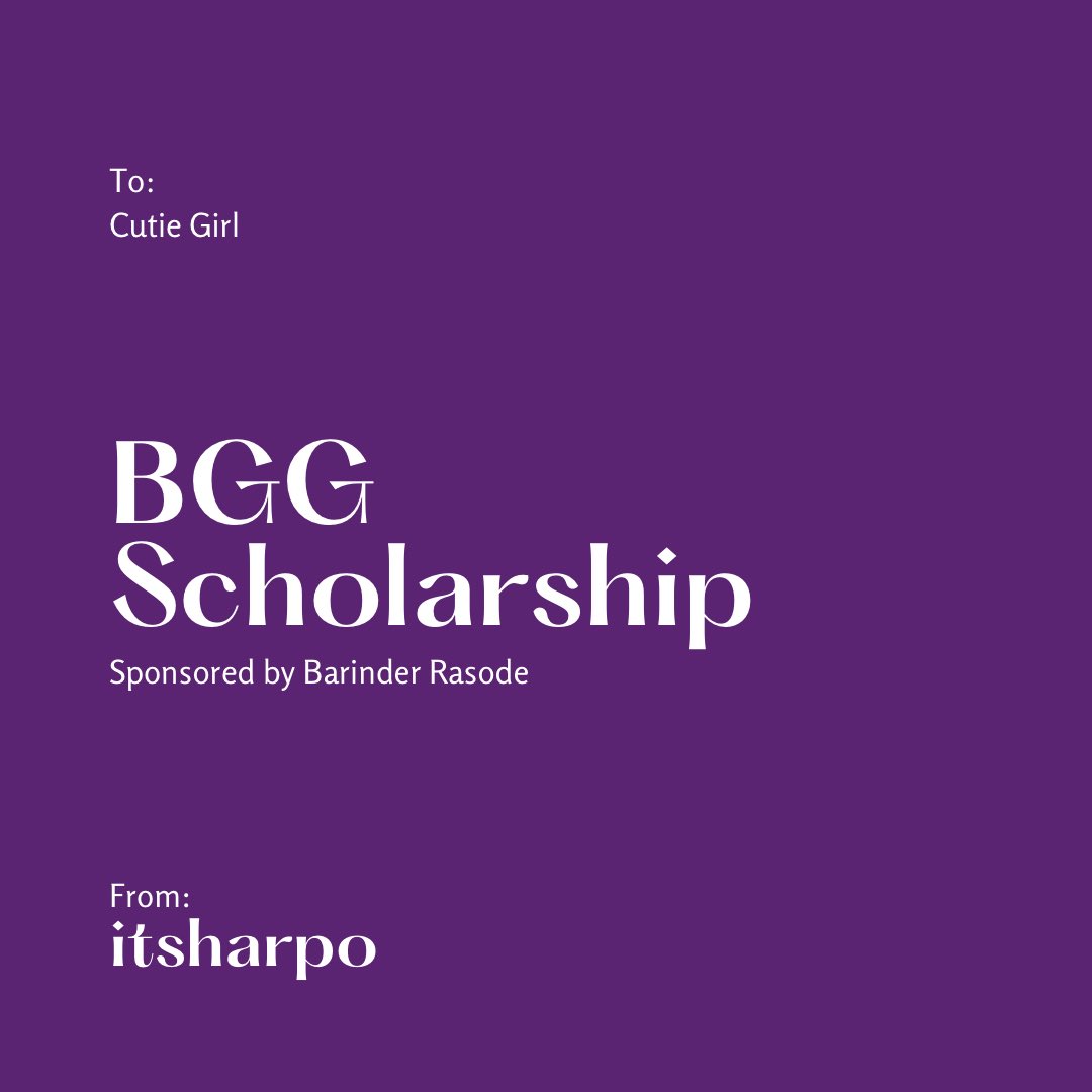 harpokm's tweet photo. The second annual BGG Scholarship is open all of Women’s Month. If you’re a cutie girl between the ages of 16-30 and have a business start-up idea, you should apply! https://t.co/9bT6YtXApp