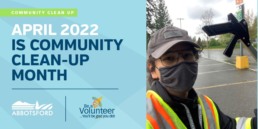 City_Abbotsford's tweet photo. Help collect litter in your area as part of our Community Clean-up initiative. https://t.co/g4EpdHgXp4 
Share your volunteering photos to volunteer@abbotsford.ca for a chance to win 1 of 20 prize packs. 
#COAearthday #CCUabby #volunteerabby #AbbyPRC #Abbyvolunteers #COAvolunteers https://t.co/dT6CeNLDL8