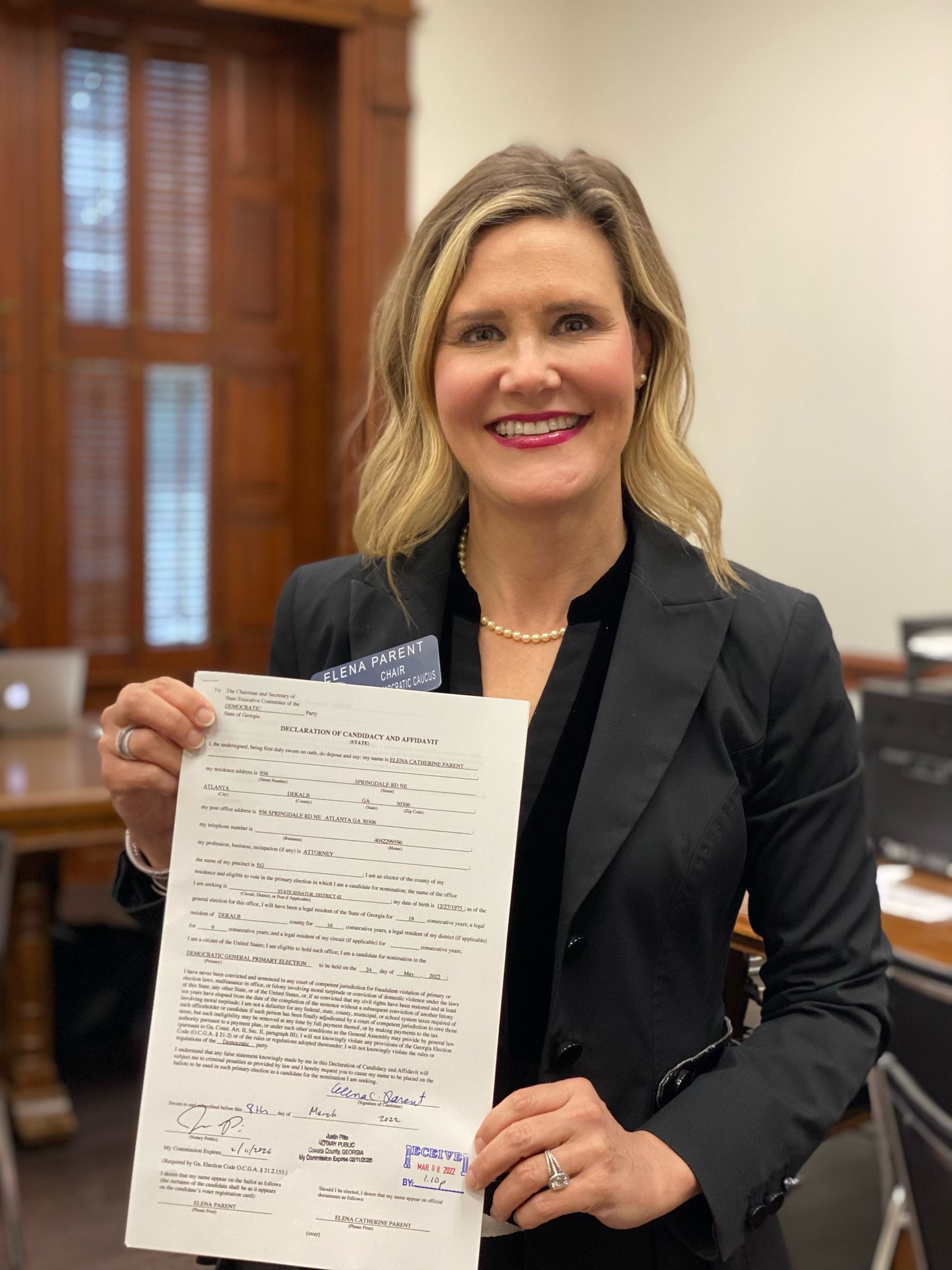 Elena Parent on Twitter "Today I qualified to stand for reelection to