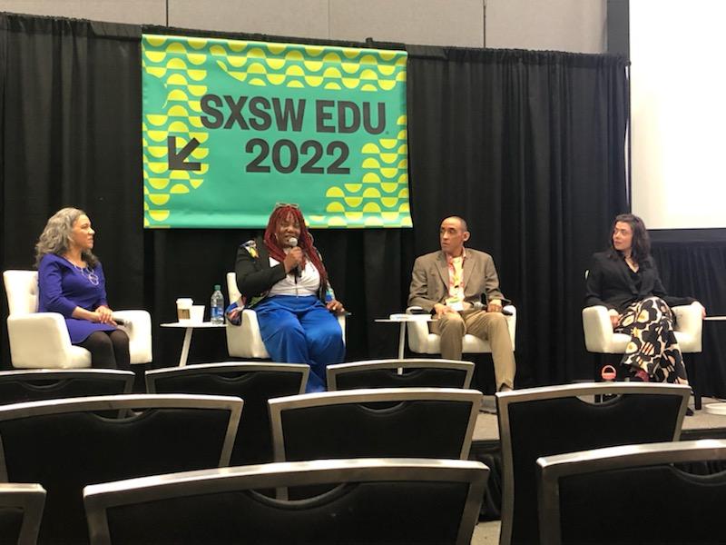 remakelearning's tweet photo. Wow! The #ShiftingPower session was so powerful! It included an original poem reading by Medina Jackson and an impromptu free style by @amilcook.

What was your favorite session of the day? #SXSWEDU #RemakeLearning @PittTweet @theAniMartinez https://t.co/KlkMPTWA4L