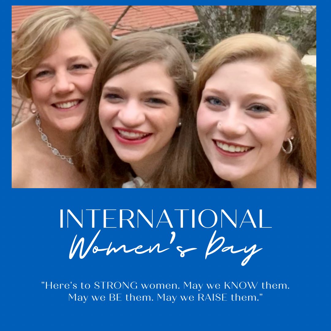MarcyDoderer's tweet photo. Here’s to STRONG women. May we KNOW them. May we BE them. May we RAISE them. Happy #InternationalWomensDay2022! @DodererEmily #teamDodo @gena_wingfield @AshlieJH @erin_eep @CKohanke https://t.co/pY6rwwV9l9