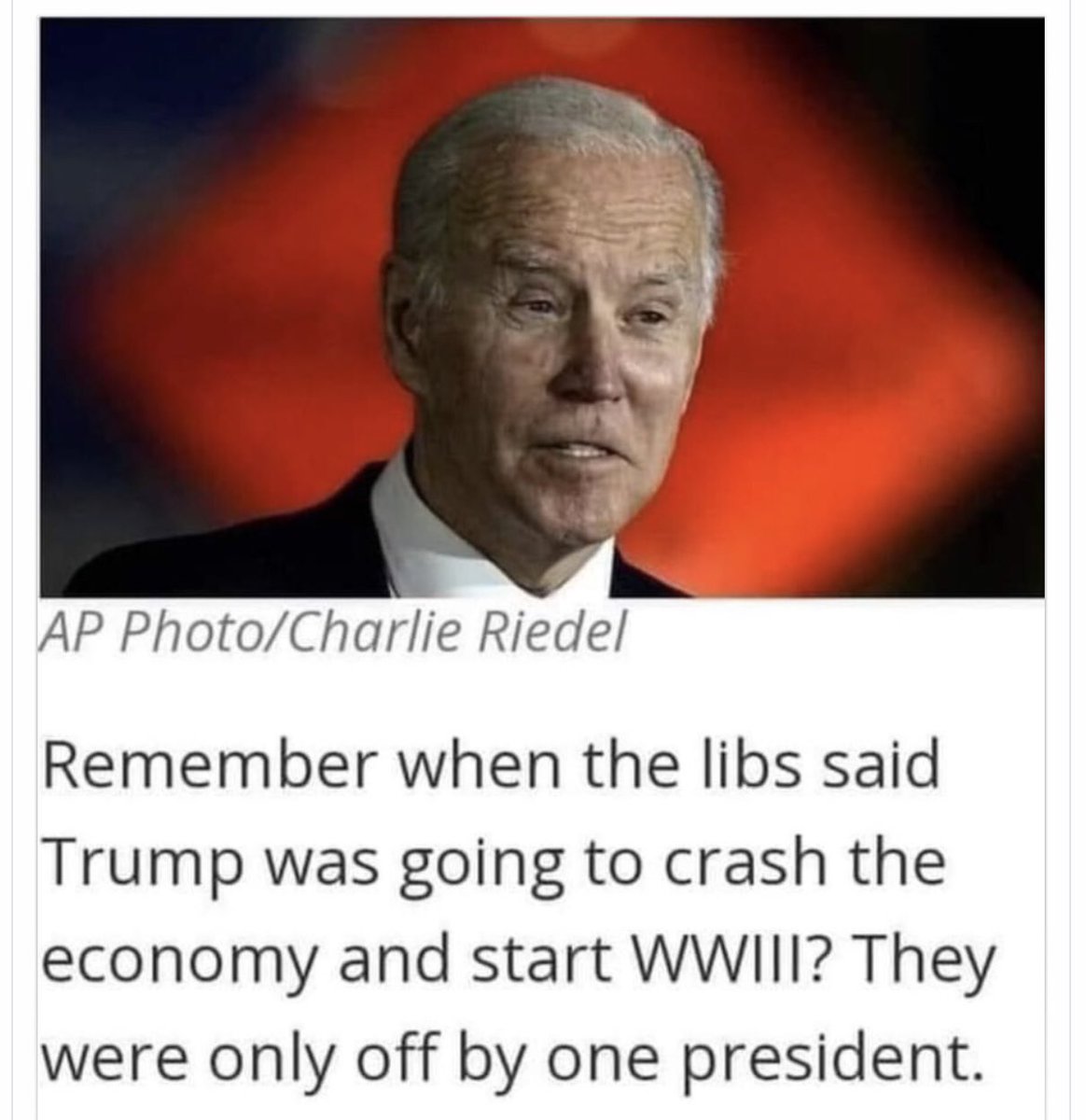 dmjs77's tweet photo. #LetsGoBrandon #WorstPresidentEver #BidenIsADisgrace #FJB #Bidenflation #LiarInChief https://t.co/Z6W2kM7mXc
