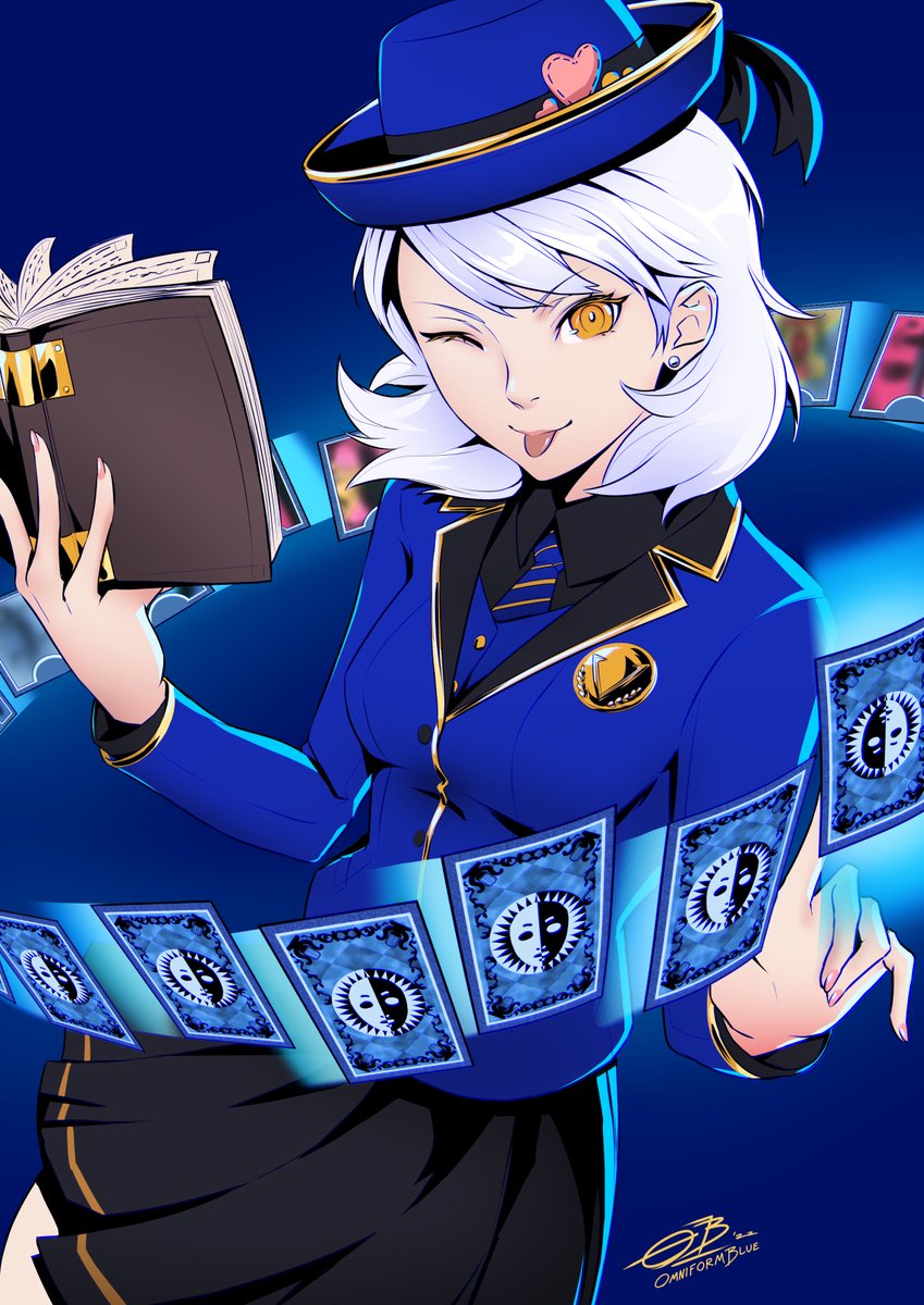 OmniformBlue's tweet photo. Velvet Room Yukari Takeba, updated to fit in with other entries in the series. https://t.co/Bubr97jnzi