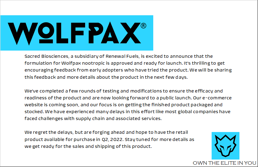 Renewal Fuels, Inc. on Twitter "UPDATE RNWF RenewalFuelsInc is