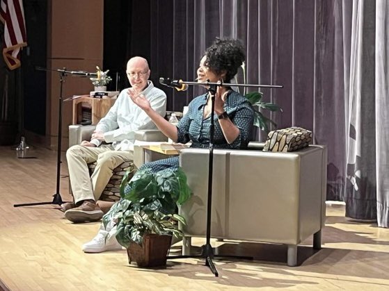 JSECLibrary's tweet photo. Such a great day w/ talented author Elizabeth Acevedo talking to PVD kids and signing their books. Engaging &amp; insightful questions &amp; discussion. @acevedowrites @pvdschools @Official_JSEC @360_HighSchool @ribook @librarylady2013 #PPSDReads @PCTALibrary https://t.co/PeywJo4Plx