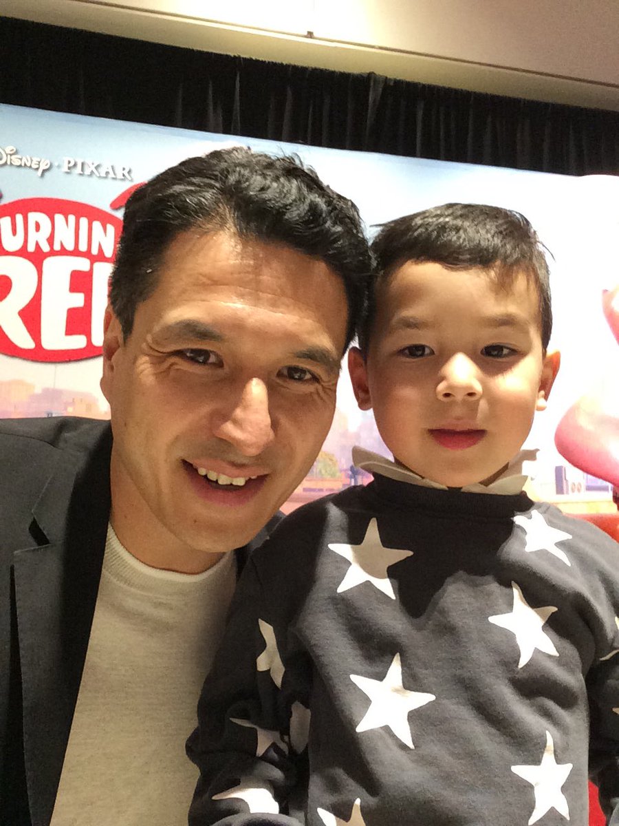 DisneyStudiosCA's tweet photo. @jeffreyremedios sharing this exciting night with his son! 🌟 #turningthephrase https://t.co/zIstvfq73D
