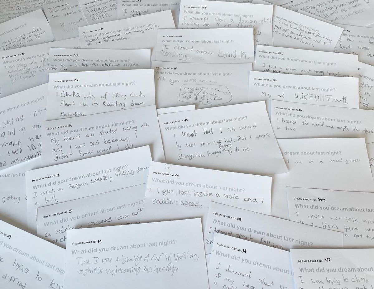 Quick experiment with 400 middle school students to see if they remember their dreams. They do…