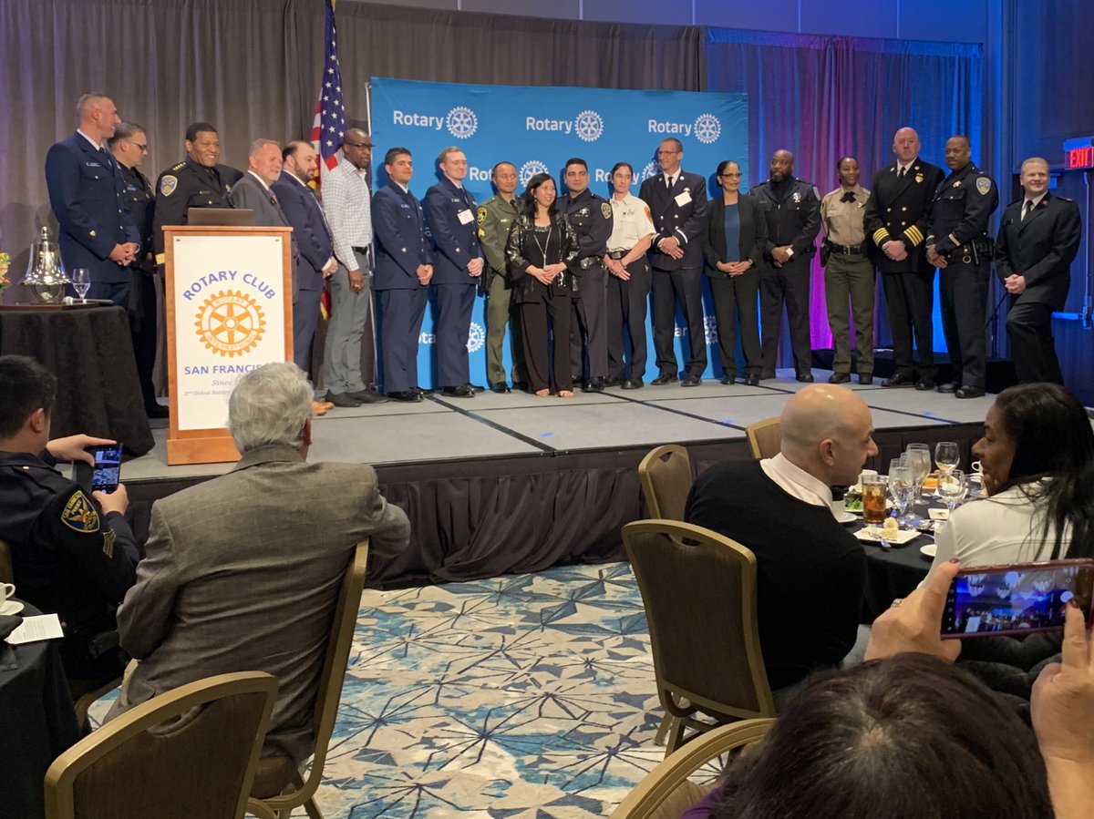 sfrotary's tweet photo. That’s a wrap! Another moving Emergency Services Day Ceremony, honoring amazing individuals from @SFFDPIO @SFPD @SheriffSF @USCG @SF_DPH https://t.co/KZMzc7bZMZ