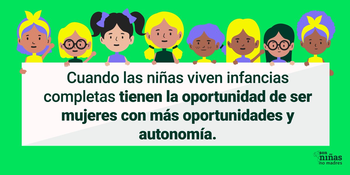 Hoy #8M, Día Internacional de las Mujeres, y todos los días del año, alzamos nuestras voces para demandar acciones a favor de todas las niñas de América Latina y el Caribe. Es momento de priorizar sus vidas. Porque son #NiñasNoMadres.