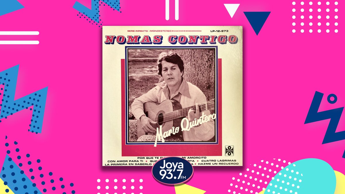Joya937FM's tweet photo. #FelizMiercoles
El día de hoy en el #TopTenDeMartinillo con @MartinilloJoya tenemos en la posición #9 a #MarioQuintero con el tema #NomasContigo
https://t.co/CQp50da3tK https://t.co/gfmqeZc371