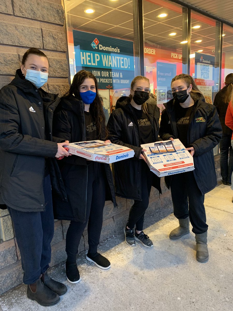 guelph_gryphons's tweet photo. We’re still celebrating #InternationalWomensDay and supporting #ShesGotGameUofG Pizza Day!   

Thanks to @GuelphFire and Gryphon Figure skating for their support! 👏👏 https://t.co/YaBTZYTMVu