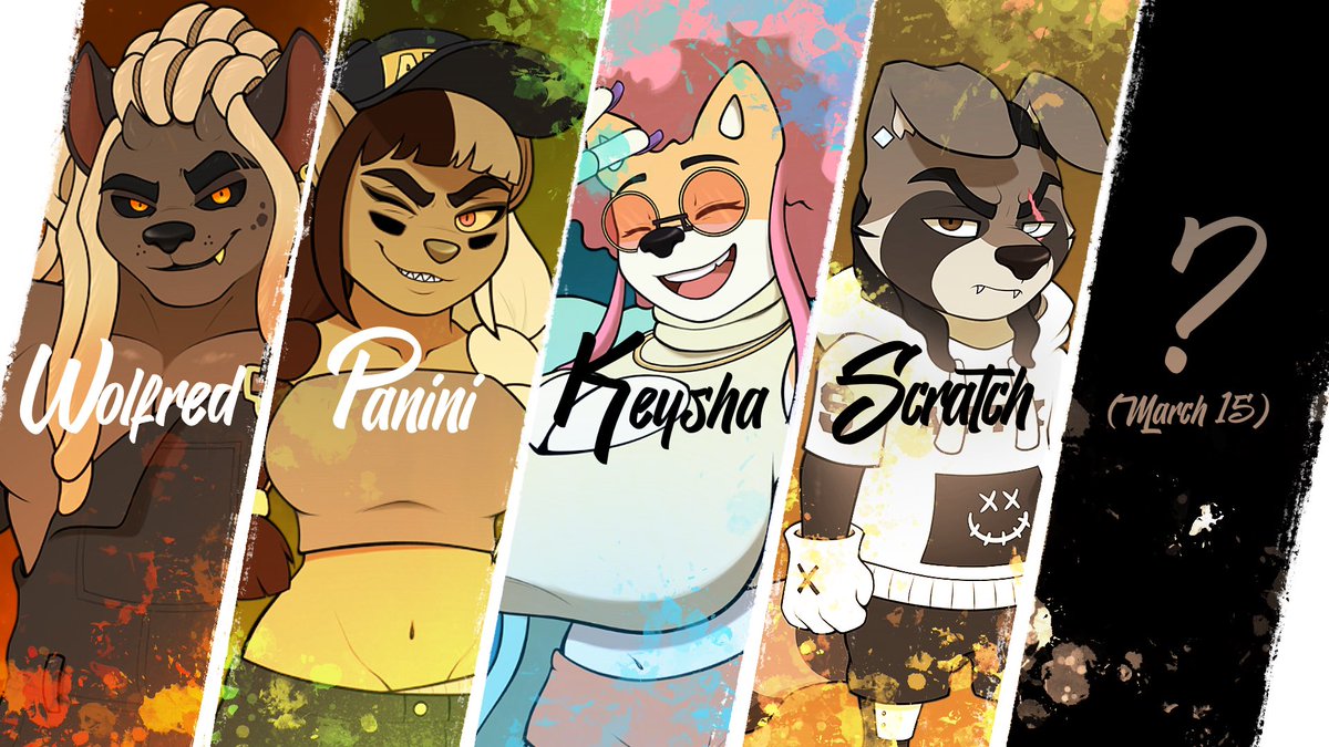 attkgang's tweet photo. One more left! Who could it be? 👀

#ATTK #Wolfred #Panini #Keysha #Scratch #90sTeeVee https://t.co/5v7xJ6fbTX