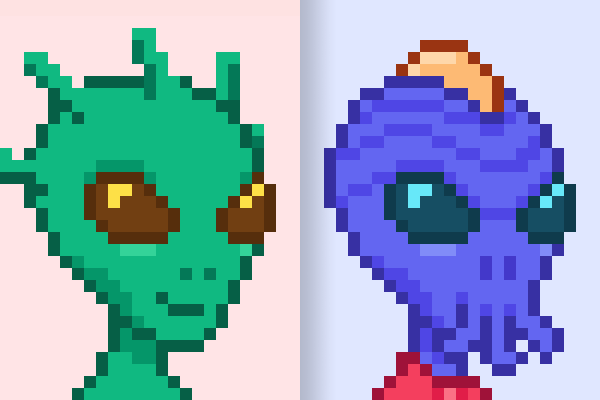K34T5's tweet photo. Spacelings are ultra-rare alien characters.

Mint for FREE before they're all gone at https://t.co/tUHJuxZr4J

#NFT #NFTs #FreeNFT #NFTDrop #NFTGiveaway #NFTProject #NFTArtist #NFTCollector #NFTCollectors #NFTCommunity https://t.co/ol9t4aqAUN